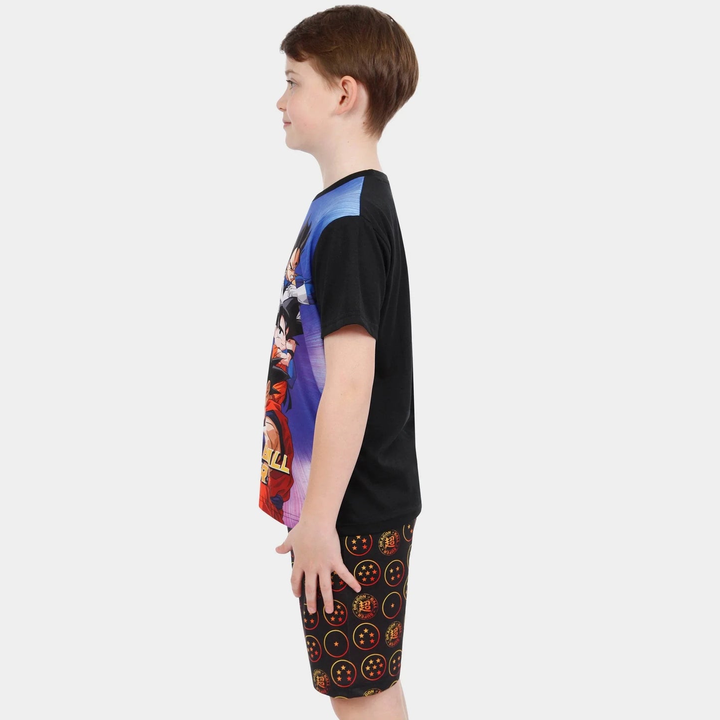 2026 Summer Dragon Ball Super All Character Print T-Shirt & Shorts Set Kids Quick Dry Elastic Waist Casual Loose Fit Anime wear