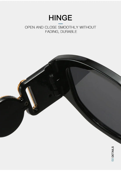 Vintage Square Luxury Small Frame Sunglasses Men Women Rectangle Brand Design Fashion Square Sun Glasses Shades Vintage Glasses