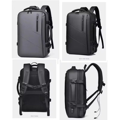 16 Inch Large-capacity Men's High-end Backpack Computer Bag High-end Business Bag Expandable Backpack Witch USB
