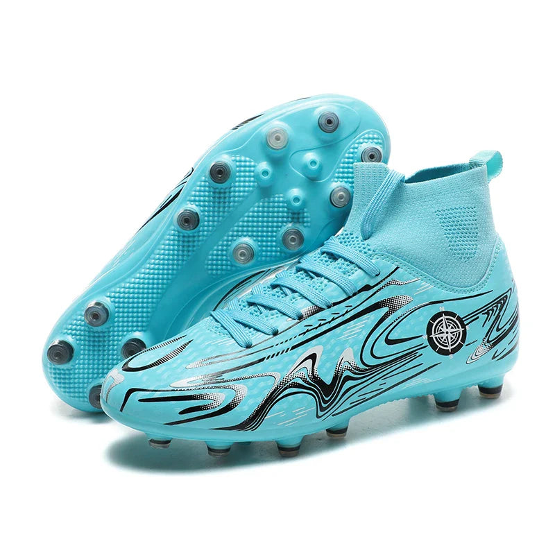 Children Professional Soccer Boots Non-slip Kids Football Shoes Outdoor Sock Boys Sport Futsal Match Training Sport Sport Sneake