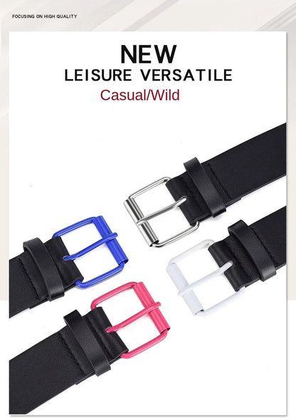 Width 3.8cm Hip-hop Punk Women's Belt Fashion Trend All-match Jeans Accessories Girdle Music Festival Y2k Girl Pu Waistband