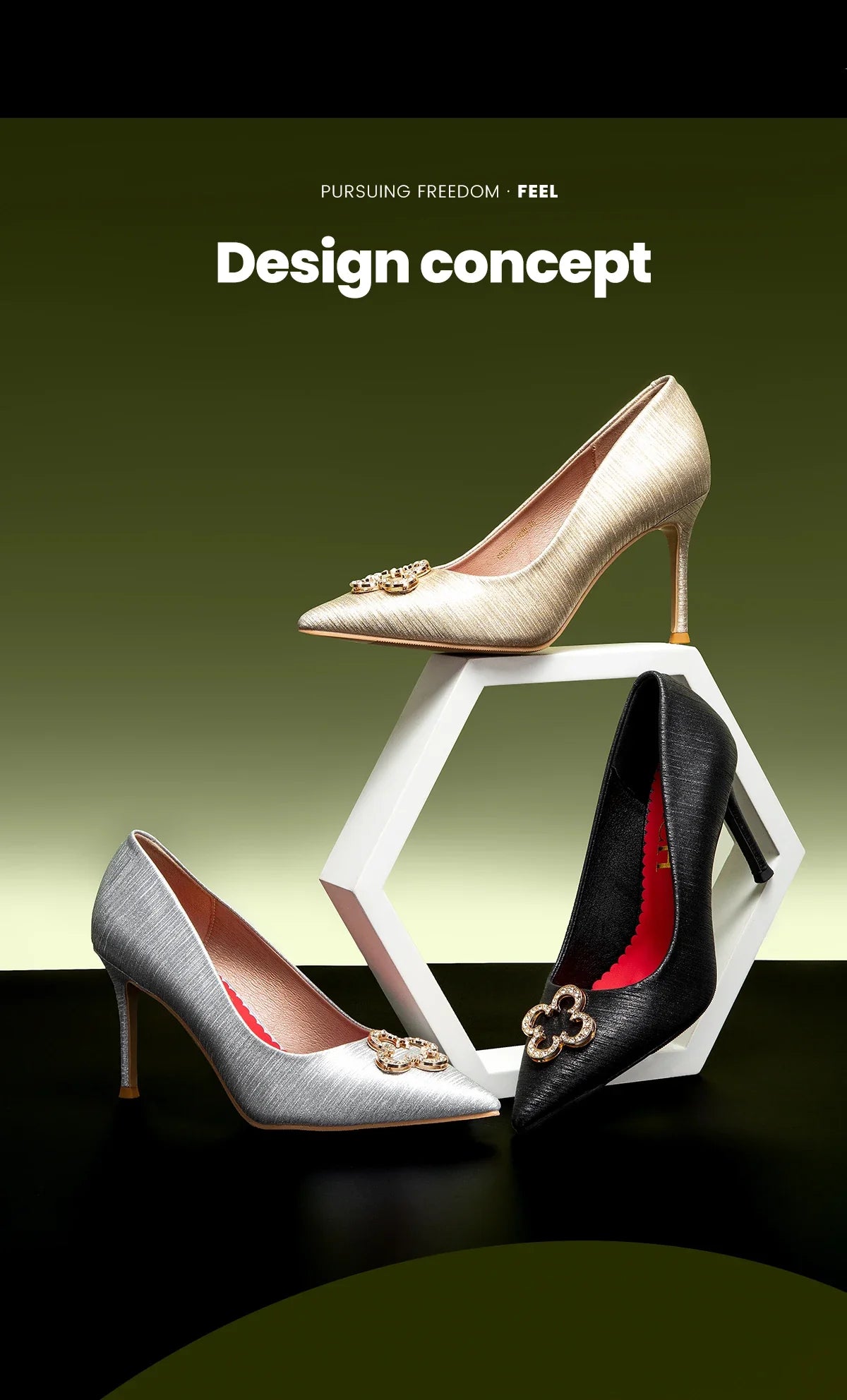 Heels Women's New High Quality Glitter Evening Shoes Women's Party Wedding Shoes 9cm