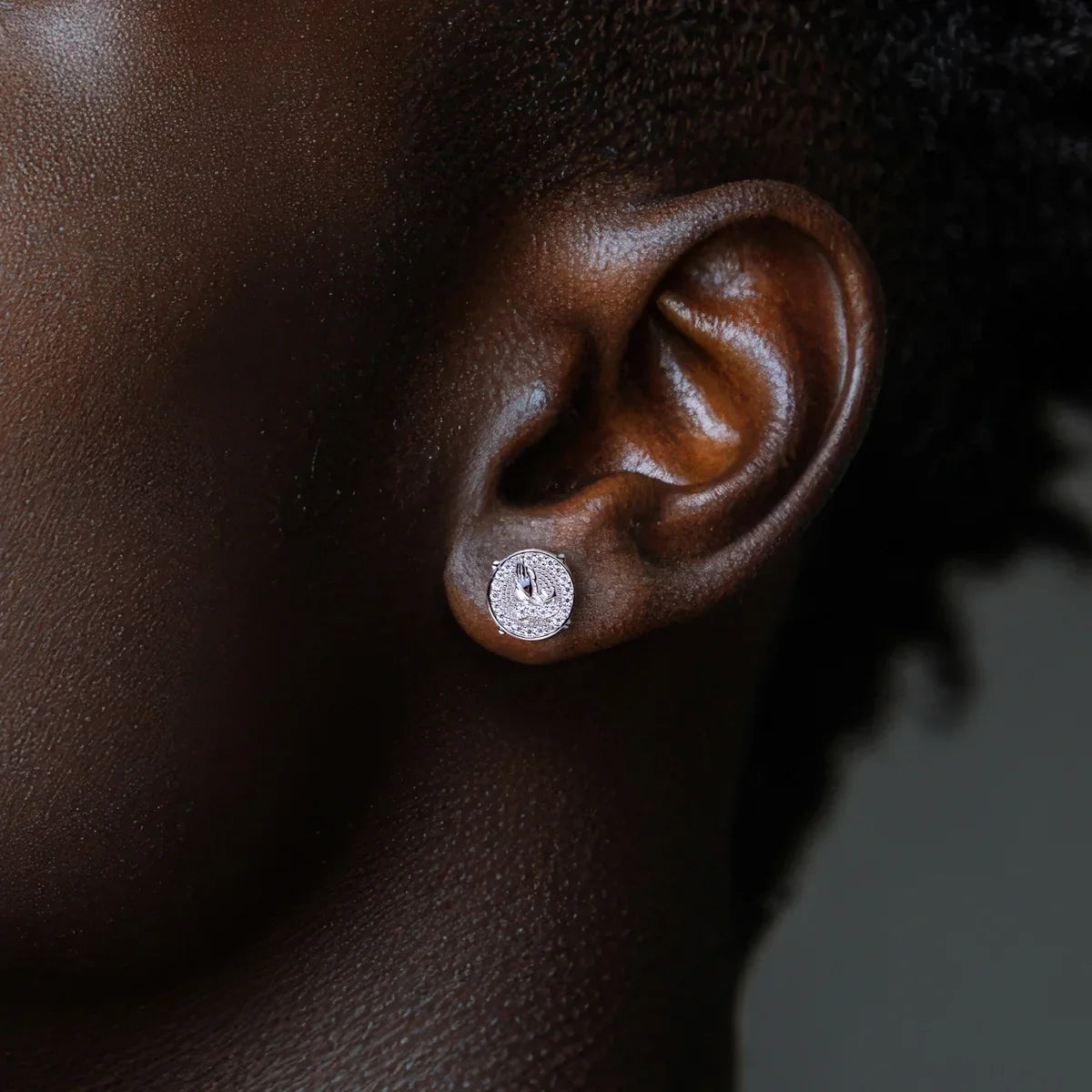 0.29cttw Moissanite Iced Out Stud Earrings 925 Sterling Silver Earring New Age Dope Hip Hop Jewelry for Men And Women