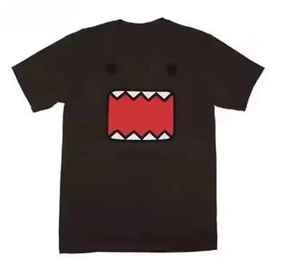 Oversized Pattern Y2K New Vintage Printed Round Neck Men's and Women's Street T-shirts High Quality Pure Cotton Clothing