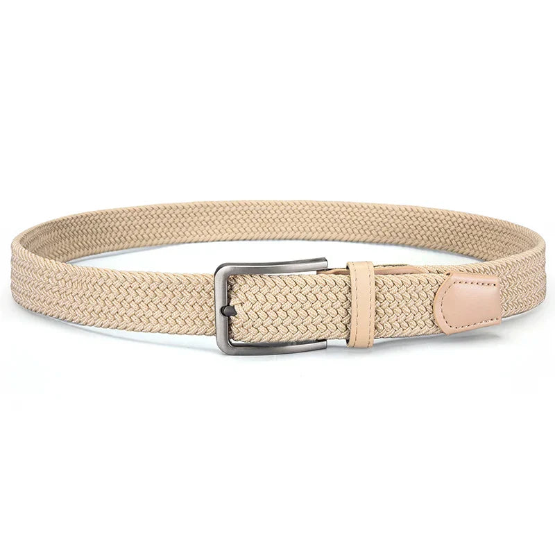 Fashionable Men's Elastic Belt Braided Belt Personality Trendy Men's Tactical Belt Outdoor Adventure Multifunctional Belt