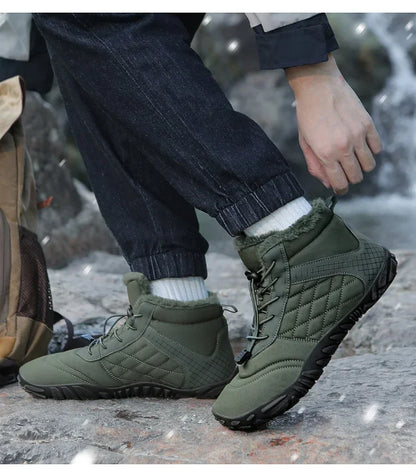 Brand New Winter Boots for Men Women Snow BareFoot Outdoor Non-slip Warm Fur Casual Sneakers Plus Size Ankle Boots Hiking Shoes