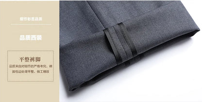 Men's Slim Fit Two-Button Wedding Suit Korean Style Business Formal Two-Piece Set with Trousers High-Quality 2025