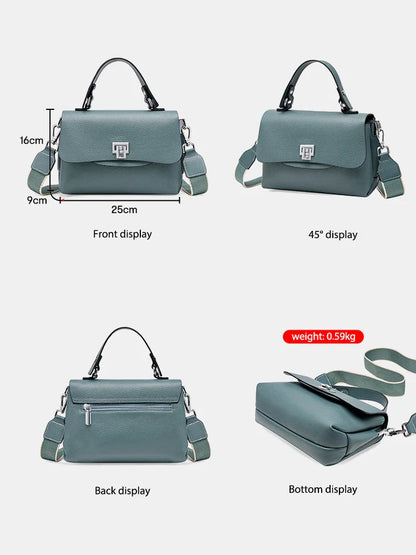 Women Genuine Leather Top-handle Bag Envelope Bags Luxury Designer Shoulder Handbag Ladies Elegant Crossbody For Ladies