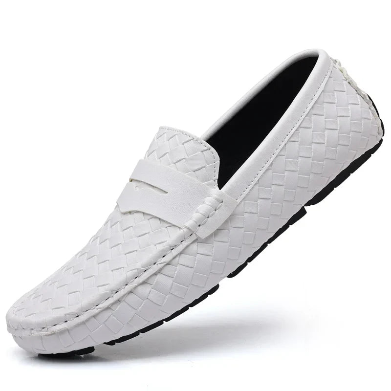 Loafers for Men 2024 New Handmade Moccasins Men Flats Casual PU Leather Shoes Luxury Comfy Mens Loafers Size 48