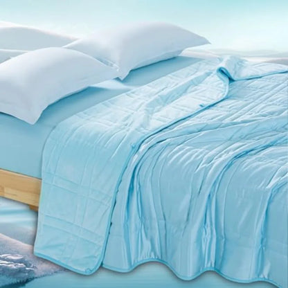King Size Weighted Blanket 20lbs 88''x104'', Dual-Sided,Reversible King Weighted Blanket with Cozy Warm Velvet Cooling Tencel F