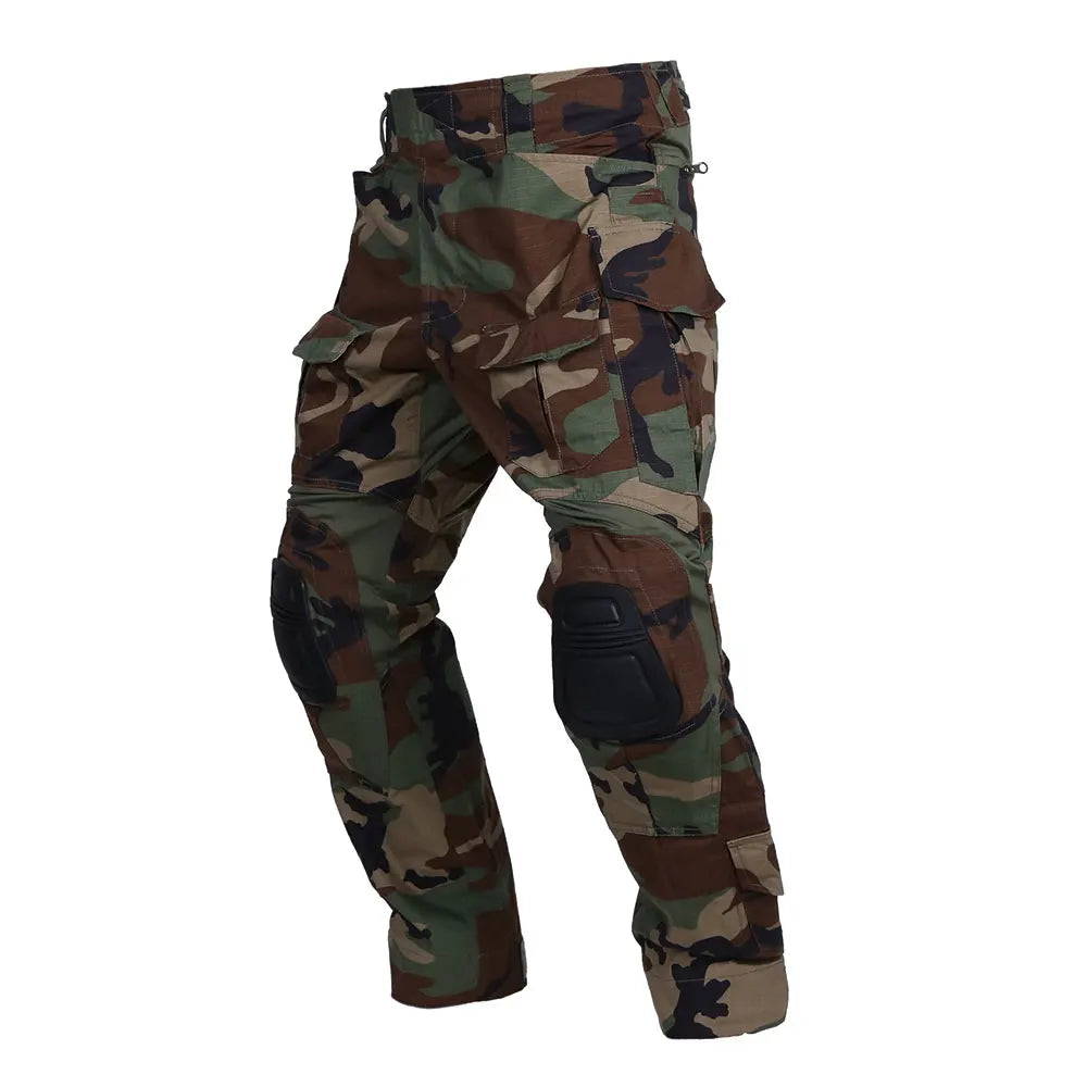 GEN3 Tactical Pants G3 Men Combat Trousers CP Camo Cargo Pant +Knee Pads Training Hunting Pants Work Clothing  Wear-resisting