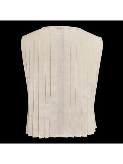 White Bandage Ribbed Tank Top Shirts For Women Hollow Out Sleeveless Slim Summer Fashion Vest Women's Lace-Up Vest Y2k Top