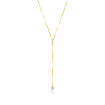 925 Sterling Silver Necklaces Charms for Women Crystal Cross Clavicle Collar Chain Simple Choker Necklace Accessories Gift