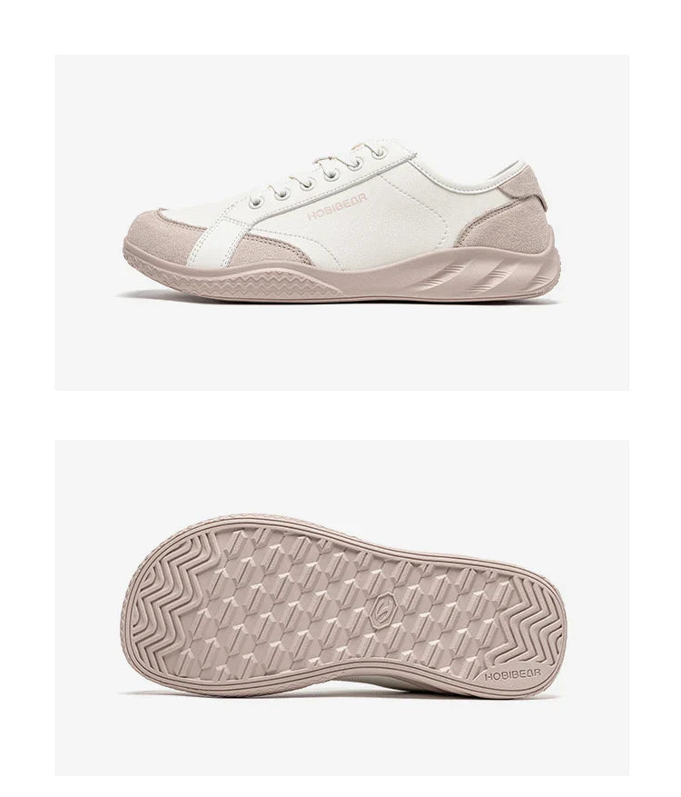 Women Men Barefoot Shoes Wide Toe Box Lightweight Sneakers Casual Color-Blocking Artificial Leather Walking Shoes