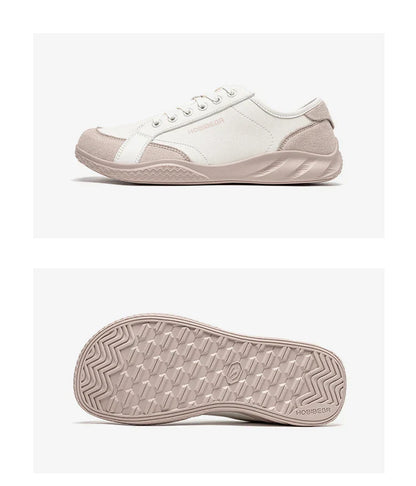 Women Men Barefoot Shoes Wide Toe Box Lightweight Sneakers Casual Color-Blocking Artificial Leather Walking Shoes