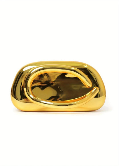 Gold Acrylic Metal Closure Box Clutch Bag Women Evening Wedding Party Cute Purse Bag Handbags Silver 2025 Spring New Fashion Ins