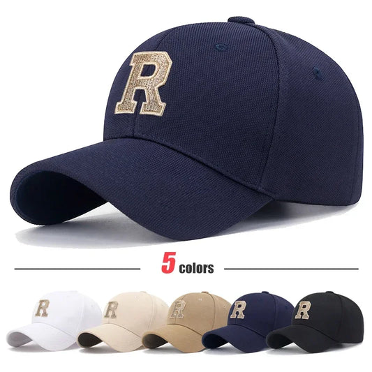 Gold Thread 3D Embroidery Adjustable Elastic Pineapple Cloth Baseball Cap Trucker Hats
