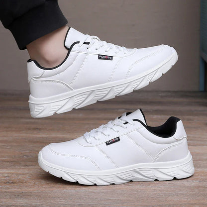 Tênis Masculino Esportivo Macio Sapatos de Corrida Novos Sapatos Casuais para Homens Preto Sólido Branco Calçados para Caminhada Fitness Tênis Masculino para Corrida