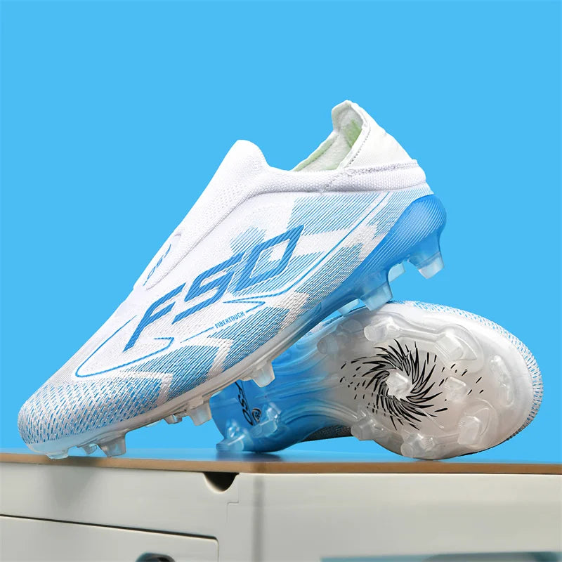 New Men Football Boots Outdoor High-top Soccer Shoes Cleats Hot-selling Grass Match Indoor Sneakers Non-Slip High-quality