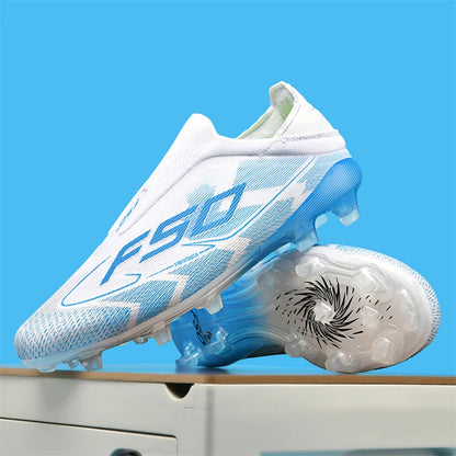New Men Football Boots Outdoor High-top Soccer Shoes Cleats Hot-selling Grass Match Indoor Sneakers Non-Slip High-quality