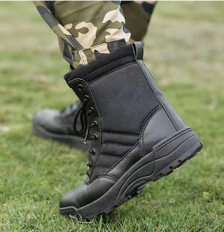 2026 New Winter Combat Boots Outdoor Wear-Resistant Hiking Men and Women Tactical Training Botas High Top Desert Shoes