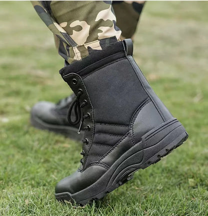 2026 New Winter Combat Boots Outdoor Wear-Resistant Hiking Men and Women Tactical Training Botas High Top Desert Shoes