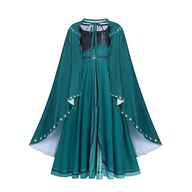 Girls Frozen 2 Elsa Anna Princess Mesh Sequin Clothes Kids Cosplay Snow Queen Costumes Carnival Birthday Party Elsa Gowns