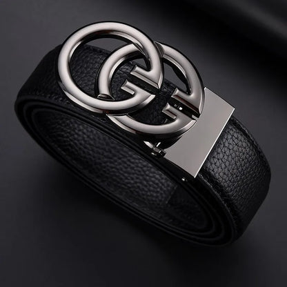 Luxury Brand Famous Genuine Leather Male Belts Business Men Belts for Pants Jeans Strap High Quality Designers Double G Buckle