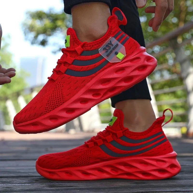 Men's Summer Breathable Mesh Shoes Lightweight Non Slip Knit Running Sneakers Trendy Aesthetic Focused Jogging Basketball Shoes