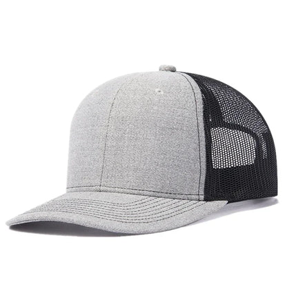 Unisex Cap Slight Curved Brim Style Trucker Hat  Men & Women Casual Outdoor Breathable Summer Cap