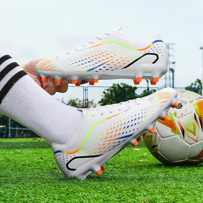 Kids Youth Soccer Shoes Cleats Football Boots Men Non Slip Breathable Lightweight Training Sneakers Boys Children Football Match