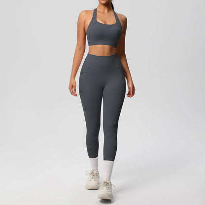 Yoga Suit Sports Set Womens Sportswear Sports women's yoga bra  Tummy Control Slimming Booty Leggings Women's tracksuit