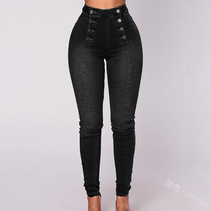 Women Elegant Vintage Stretch Bodycon Jeans