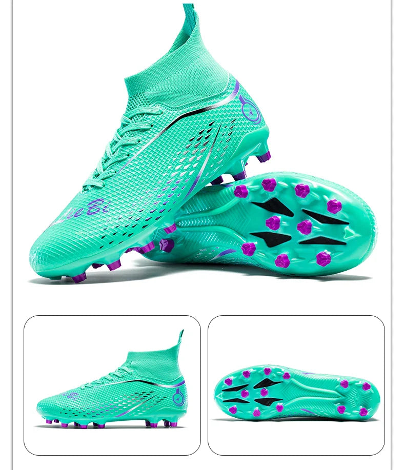 New MenFootball Boots High-quality  Soccer Shoes Professional Outdoor FG/TF Non-Slip Soccer Cleats Training Shoes Ultralight
