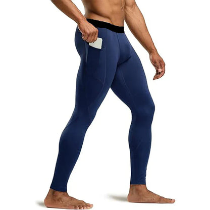 Men Running Leggings Quick Dry Gym Sport Tights Man Compression Fitness Pants Crossfit Training Basketball Tights Man Sportswear