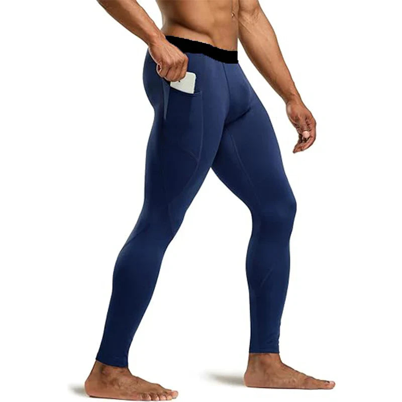 Men Running Leggings Quick Dry Gym Sport Tights Man Compression Fitness Pants Crossfit Training Basketball Tights Man Sportswear