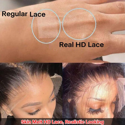 30 32 Inch Brazilian Bone Straight 13x4 13x6 HD Transparent Lace Front Human Hair Wigs 360 Lace Frontal Wig 5x5 6x4 Glueless Wig