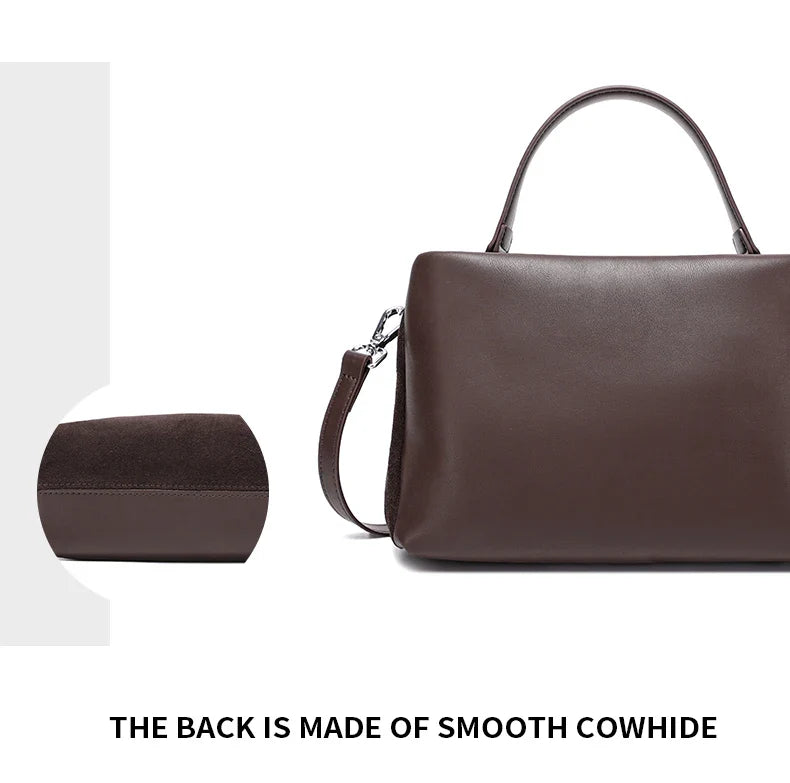 2026 NEW Autumn winter women's Natural Suede leather Crossbody Bag luxury designer Genuine Leather commuting messenger bag
