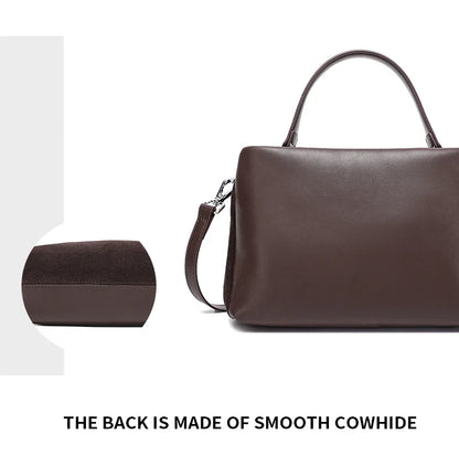 2026 NEW Autumn winter women's Natural Suede leather Crossbody Bag luxury designer Genuine Leather commuting messenger bag