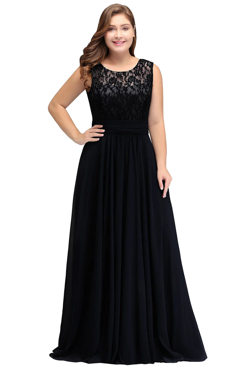 Burgundy Plus Size Bridesmaid Dresses Long V Back Sleeveless Evening Party Prom Gowns A-line Birthday Gift Women Robe De Soiree