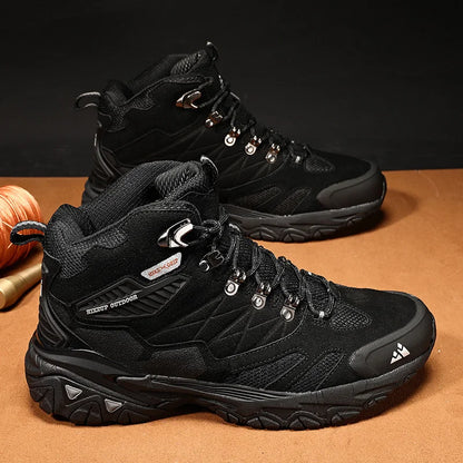 Hiking Boot Men Outdoor Boots Suede High Top Trekking Sport Men Shoes Rainproof Tactical Combat Military Boots