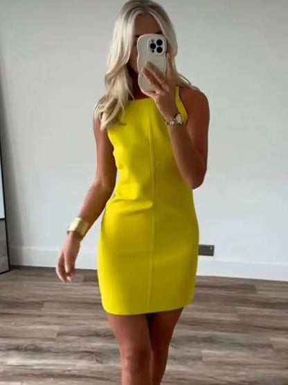 White Mini Dress Woman Sleeveless Summer Short Dresses For Women 2025 Off Shoulder Black Sexy Dress Evening Party Dresses