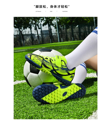 Soccer Shoes with Rubber Soles for Kids, Multicolor FG & TF Training Styles