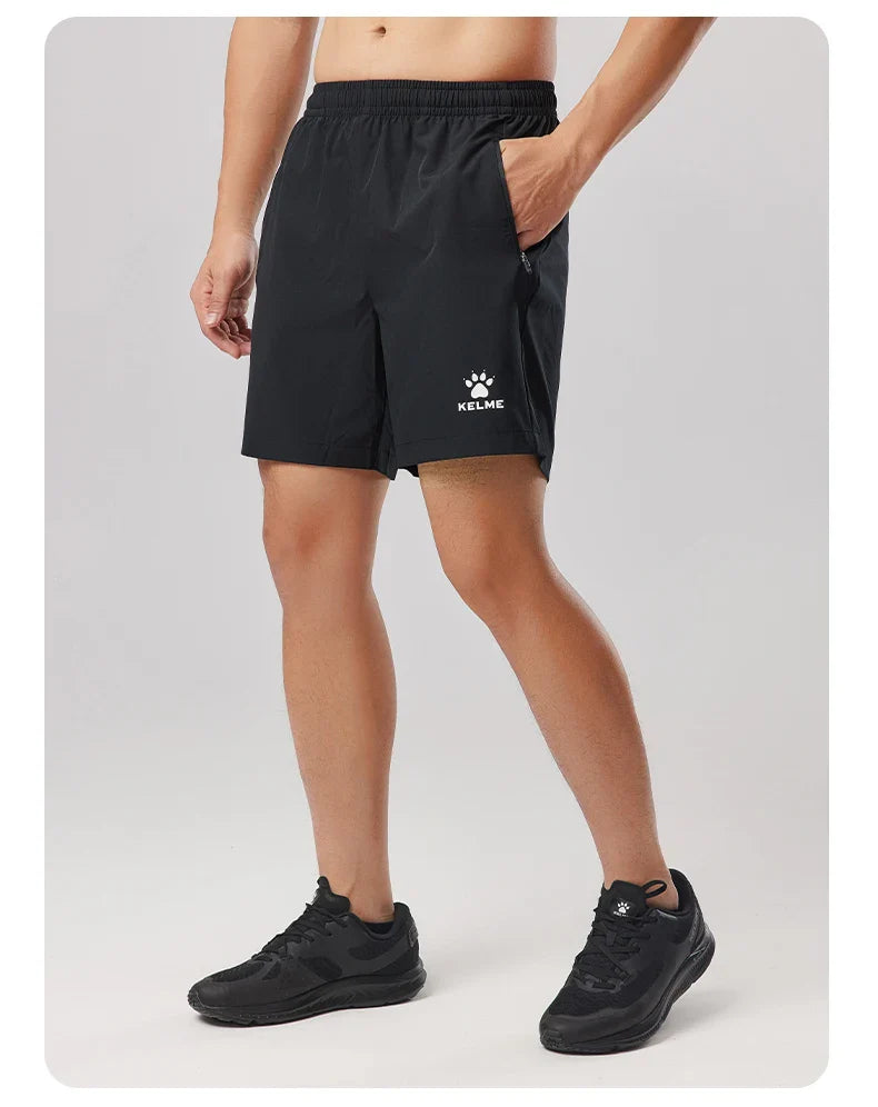 Men's Ice Silk Shorts Outdoor Breathable Sports Shorts Football Running Quick-drying Pants Training Shorts
