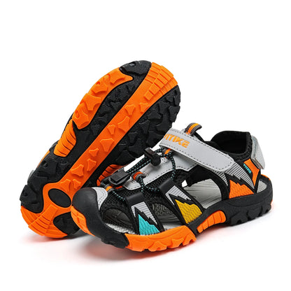 Boys Girls Sports Sandals Summer Kids Closed Toe Outdoor Sandals Athletic Water Shoes Sandals Child Pool Beach Sandals