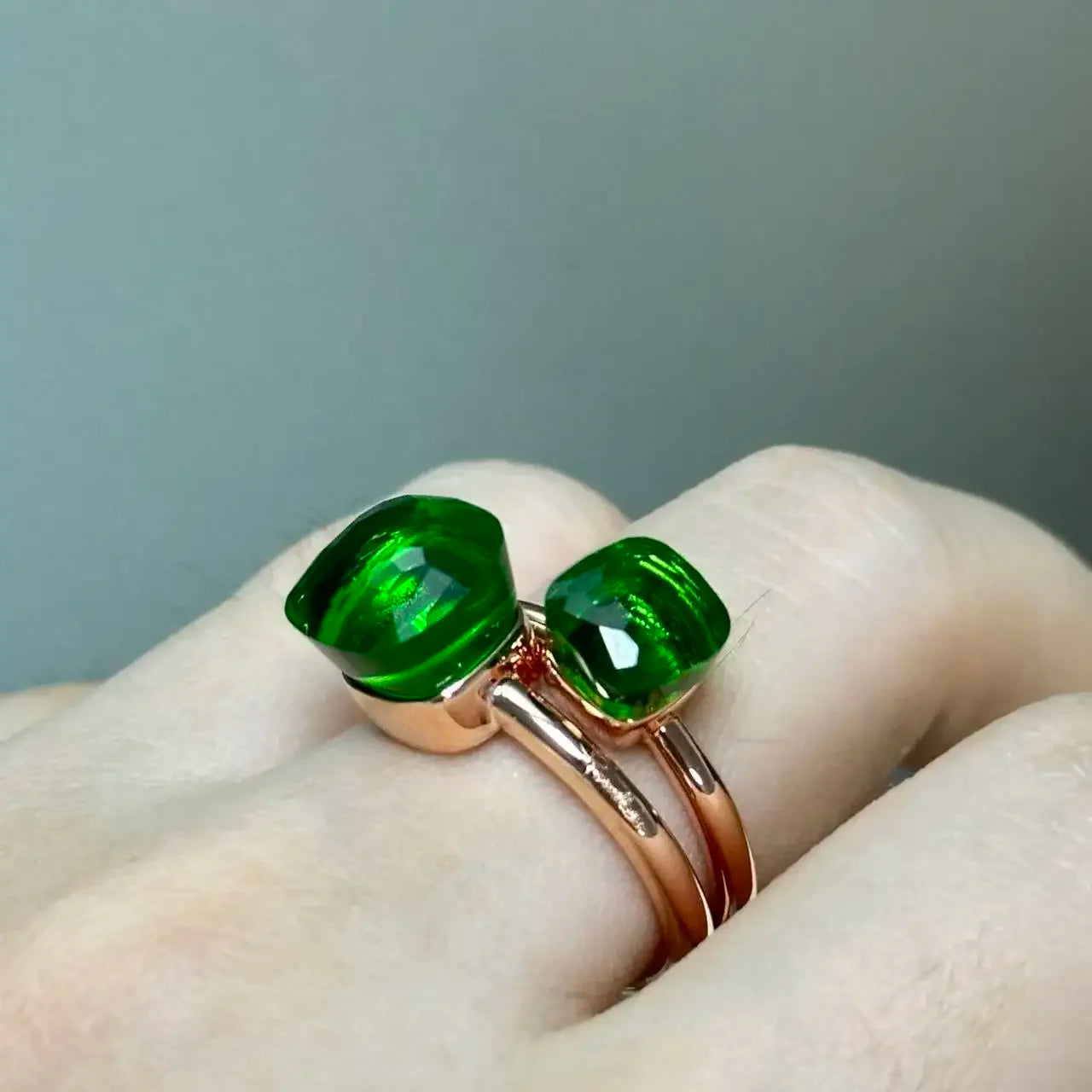 Classic and Petite Ring Set for Women Colorful Cyrstal Fashion Jewelry Gift Vanlentine's Day