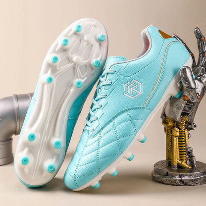 New Men Football Boots Grass Breathable Match Outdoor Sport Soccer Shoes Cleats Long Spikes Comfortable Training Boys Non Slip