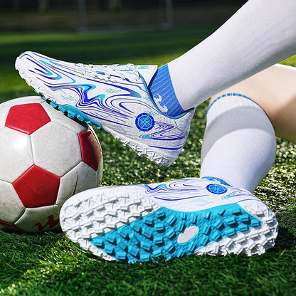 Men's football shoes with stud pattern for men, women, children, boys, teenagers, sports sneakers, outdoor training shoes