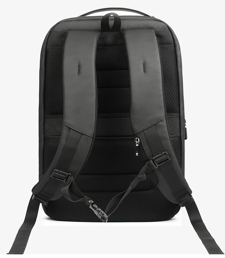 Business Backpack for Men Waterproof Travel 17.3" Laptop Backpack  High Capacity Multifunctional Pack USB Charging