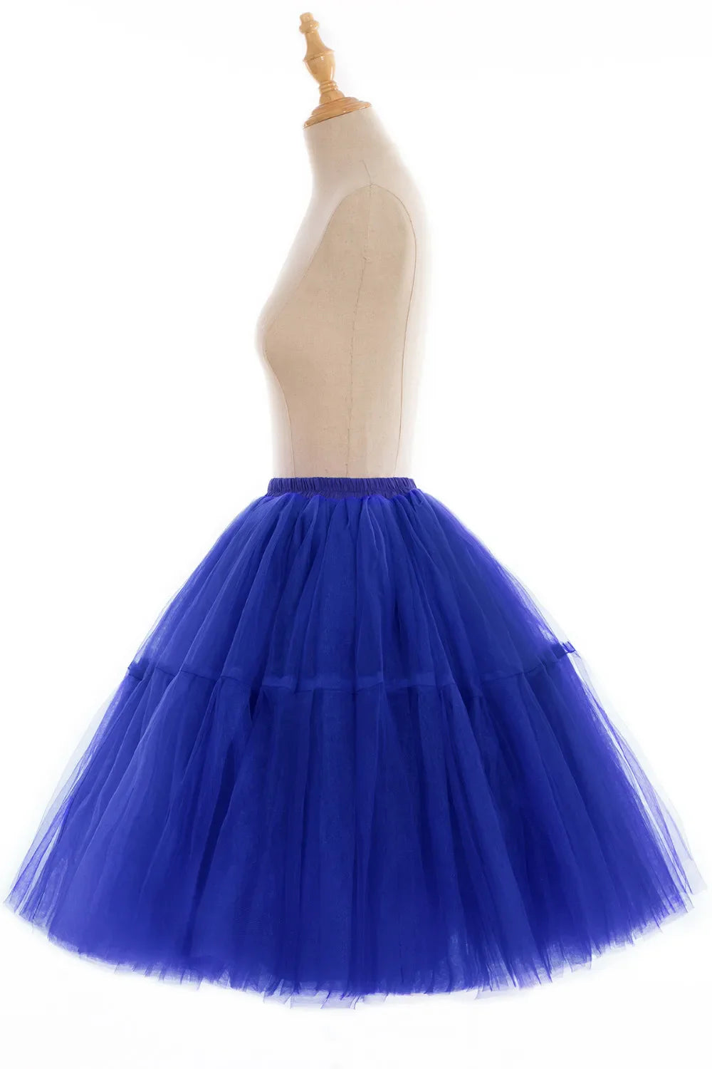 6 Layers Fluffy Ball Gown Women Short Skirts Knee Length Tutu Dress Underskirt Soft Tulle Petticoat for Club Cosplay Marathon